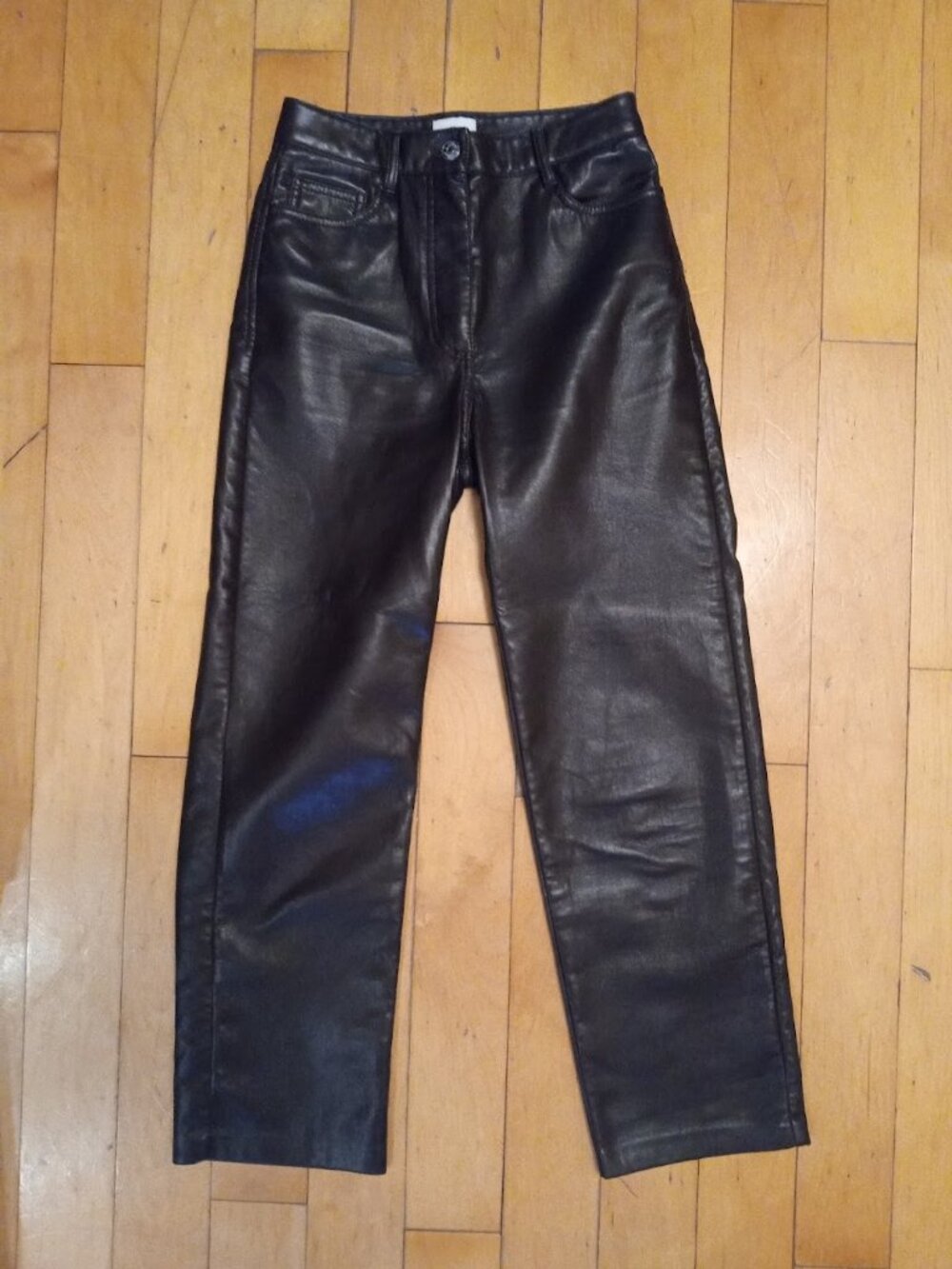 Wilfred Aritizia Melina Pants in Mocha Brown Vegan Leather